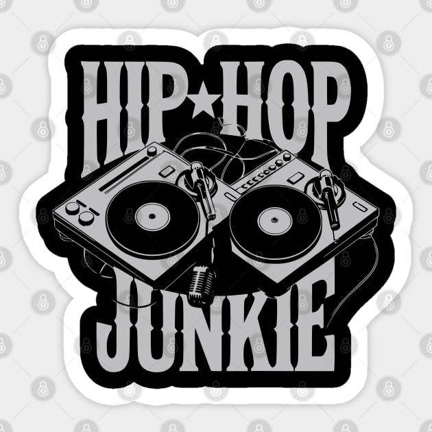 Hip-Hop Junkie Sticker by UrbanLifeApparel